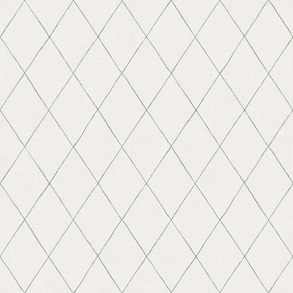 a street prints Rhombus Green Geometric Wallpaper