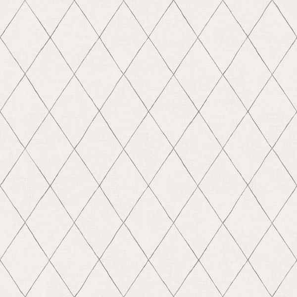 a street prints Rhombus Grey Geometric Wallpaper