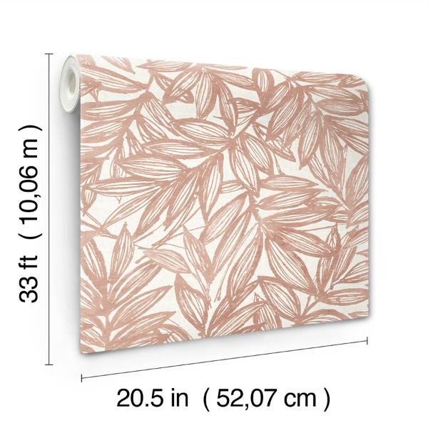 A Street Prints Rhythmic Coral Leaf Wallpaper