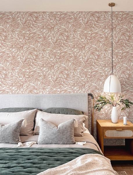 A Street Prints Rhythmic Coral Leaf Wallpaper