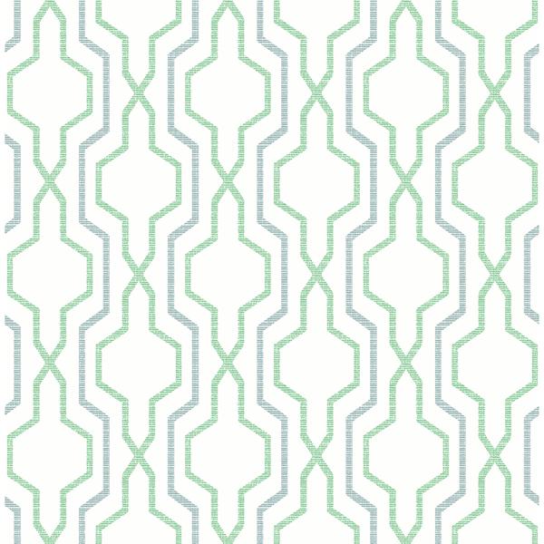 a street prints Rion Green Trellis Wallpaper