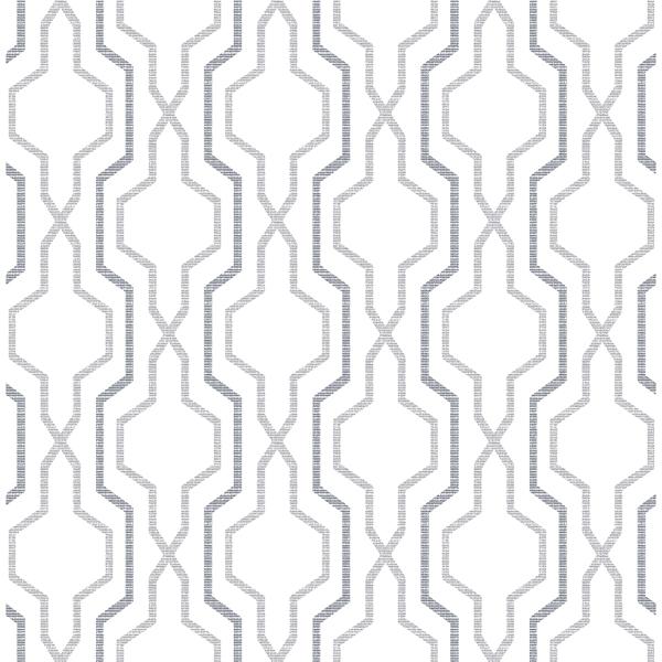 a street prints Rion Grey Trellis Wallpaper