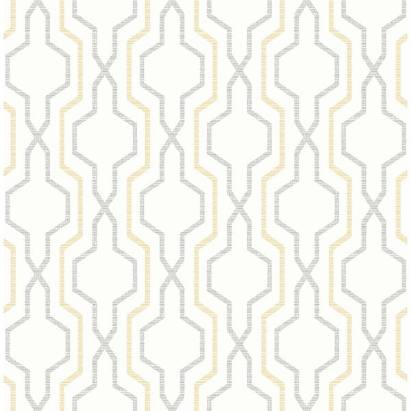 a street prints Rion Yellow Trellis Wallpaper