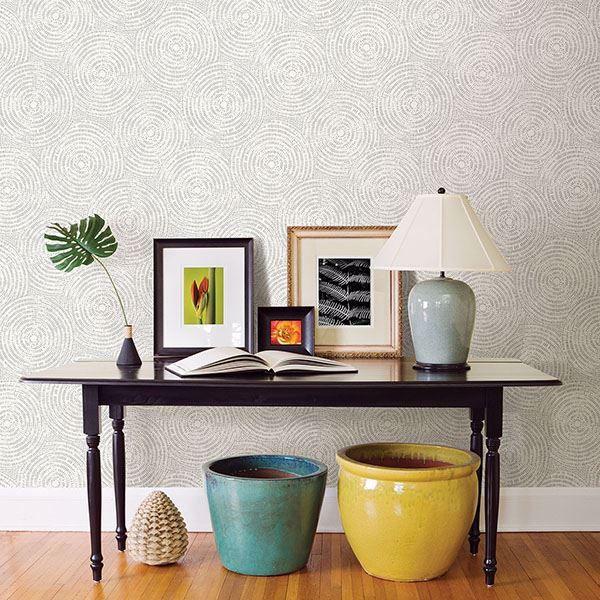 A Street Prints Ripple Grey Shibori Wallpaper