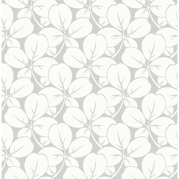 a street prints Robert Light Grey Clover Wallpaper
