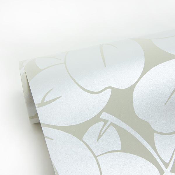 A Street Prints Robert Off-White Clover Wallpaper