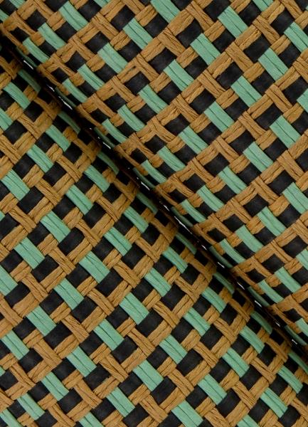 A Street Prints Ruolan Aqua Woven Wallpaper