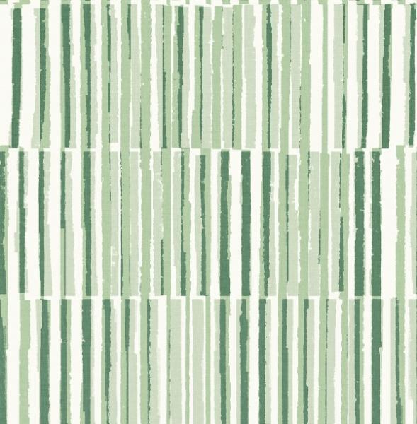 a street prints Sabah Green Stripe Wallpaper