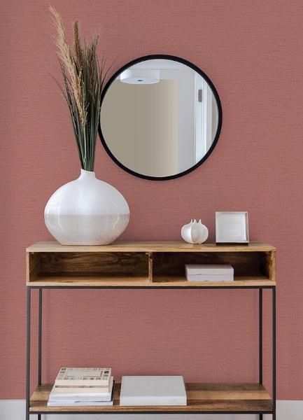 A Street Prints Salamander Red Woven Wallpaper