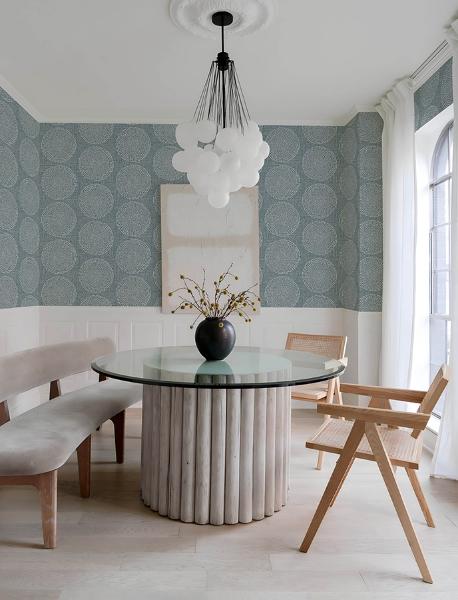 A Street Prints Salma Denim Medallion Wallpaper