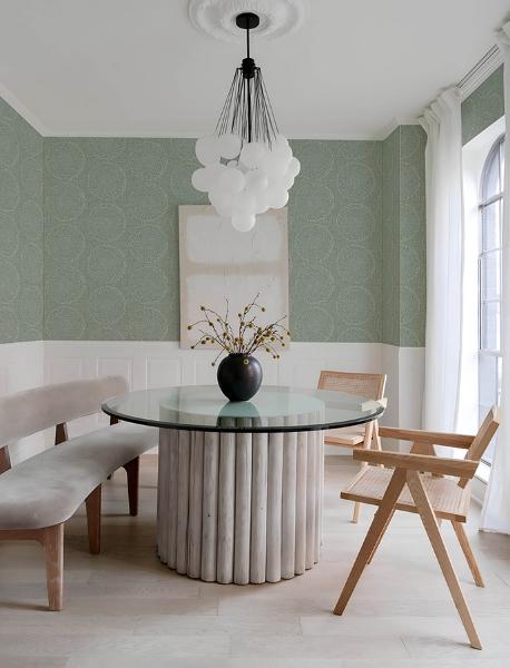 A Street Prints Salma Sage Medallion Wallpaper