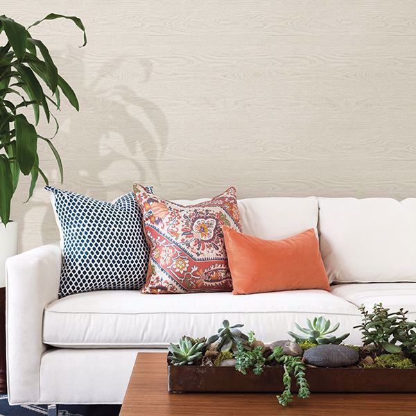 A Street Prints Salvaged Beige Wood Wallpaper