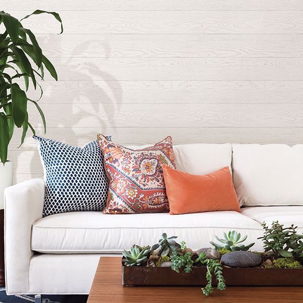 A Street Prints Salvaged White Wood Wallpaper