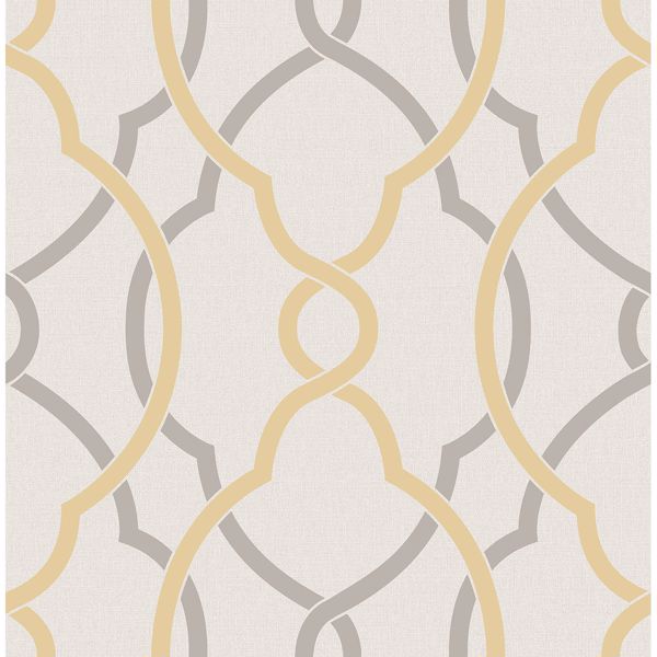 a street prints Sausalito Yellow Lattice