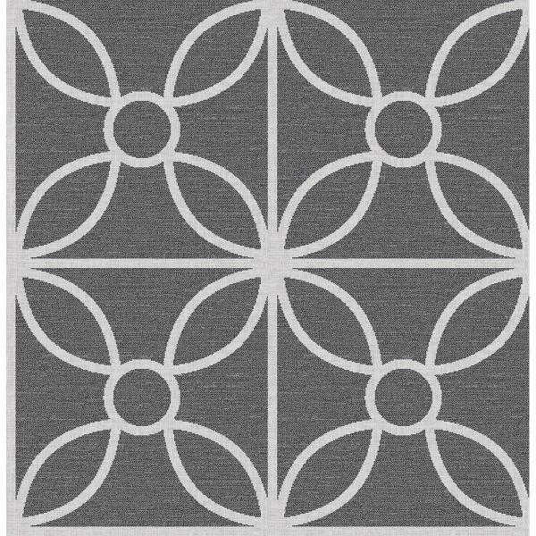 a street prints Savvy Black Geometric Wallpaper