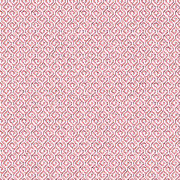 a street prints Sete Coral Greek Key Wallpaper