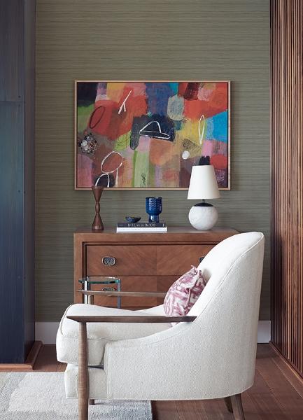 A Street Prints Shantung Brown Silk Wallpaper