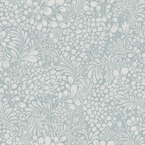 a street prints Siv Light Blue Botanical Wallpaper