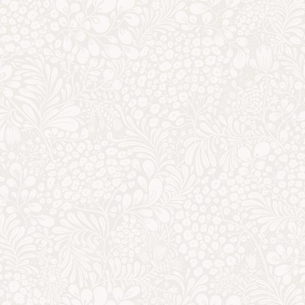 a street prints Siv Light Grey Botanical Wallpaper