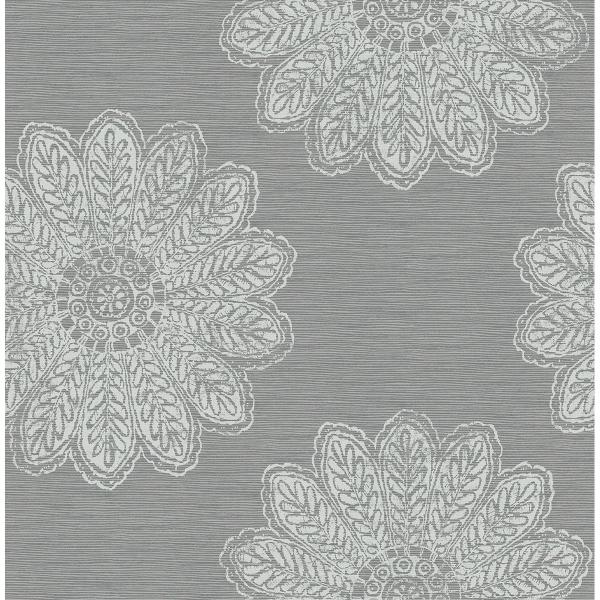 a street prints Sol Slate Medallion Wallpaper