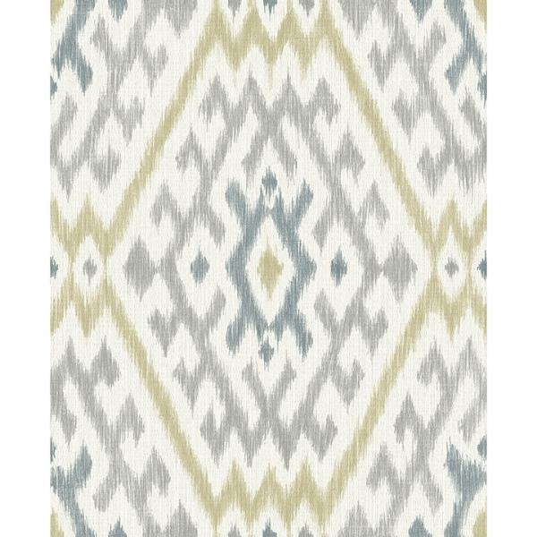 a street prints Solola Chartreuse Ikat Wallpaper