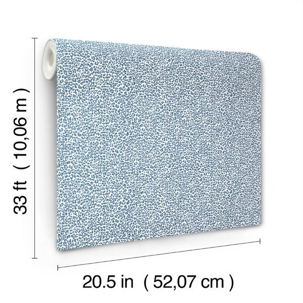 A Street Prints Soul Indigo Animal Print Wallpaper