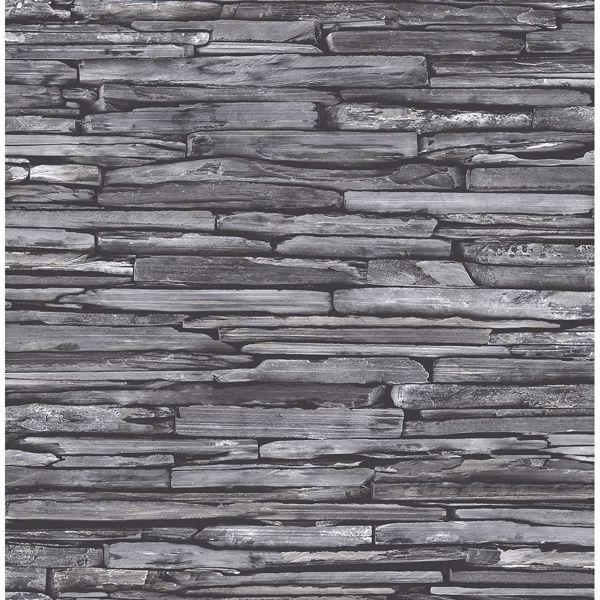 a street prints Stacked Slate Charcoal Industrial