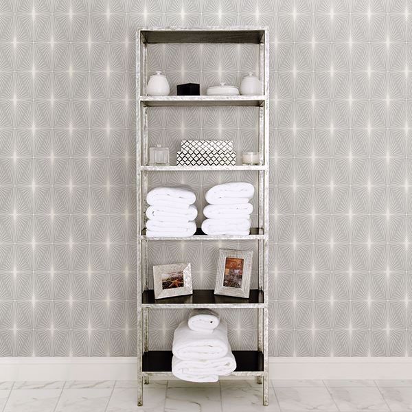 A Street Prints Starlight Grey Diamond Wallpaper