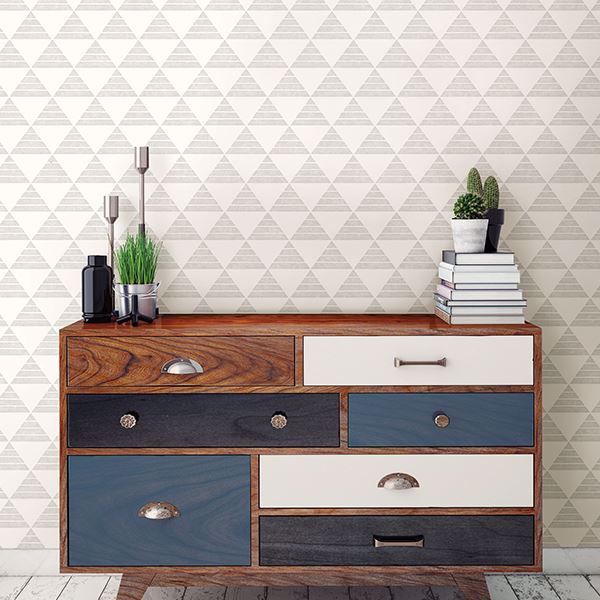 A Street Prints Summit Light Grey Triangle