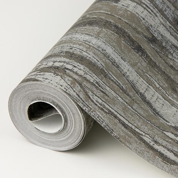A Street Prints Suna Charcoal Woodgrain Wallpaper