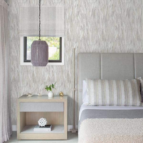 A Street Prints Suna Silver Woodgrain Wallpaper
