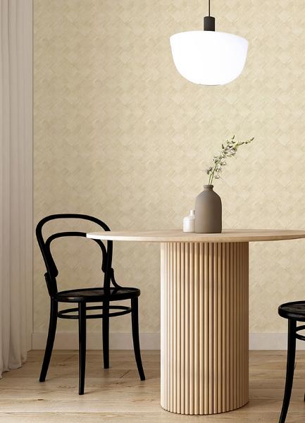 A Street Prints Thriller Cream Wood Tile Wallpaper