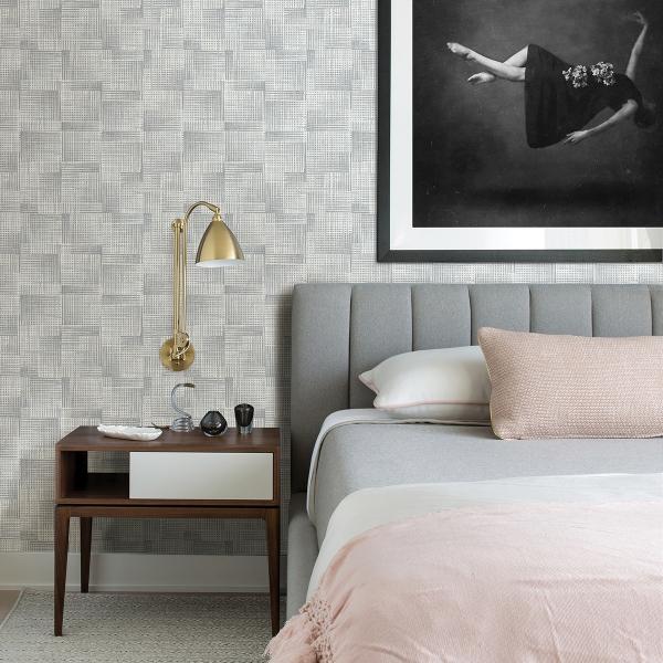 A Street Prints Ting Light Blue Lattice Wallpaper