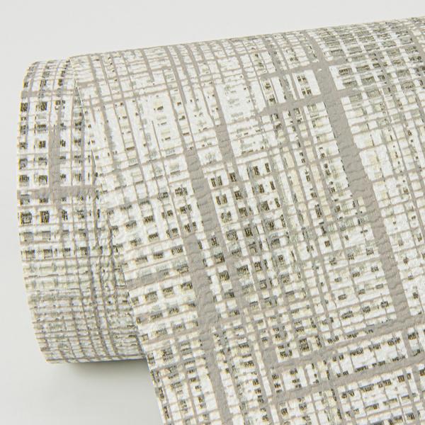 A Street Prints Ting Taupe Lattice Wallpaper