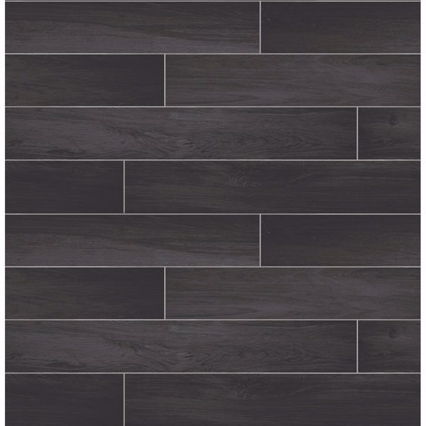 a street prints Titan Black Wood Wallpaper