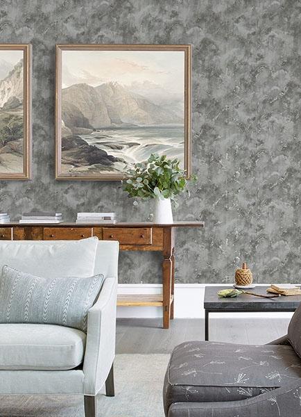 A Street Prints Toula Silver Abstract Wallpaper