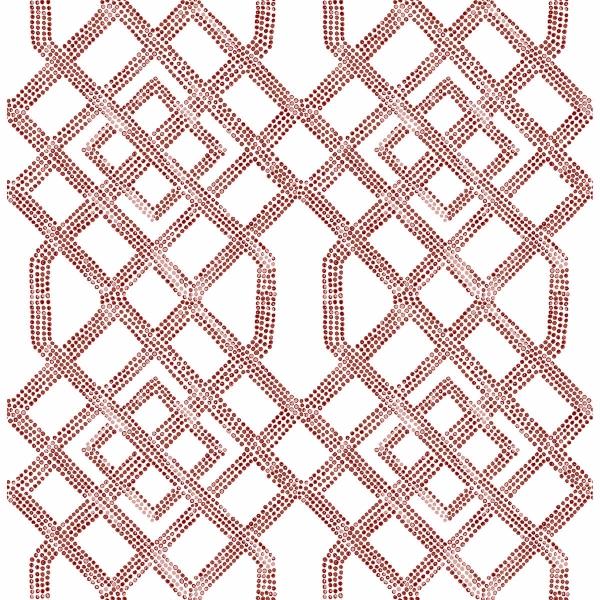 a street prints Traverse Red Trellis Wallpaper