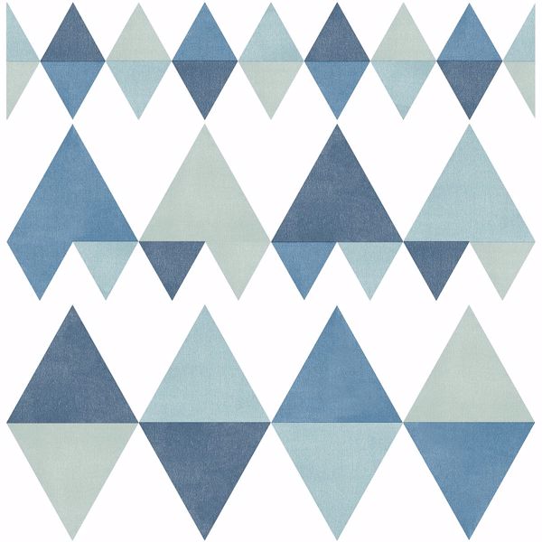 a street prints Trilogy Blue Geometric Wallpaper