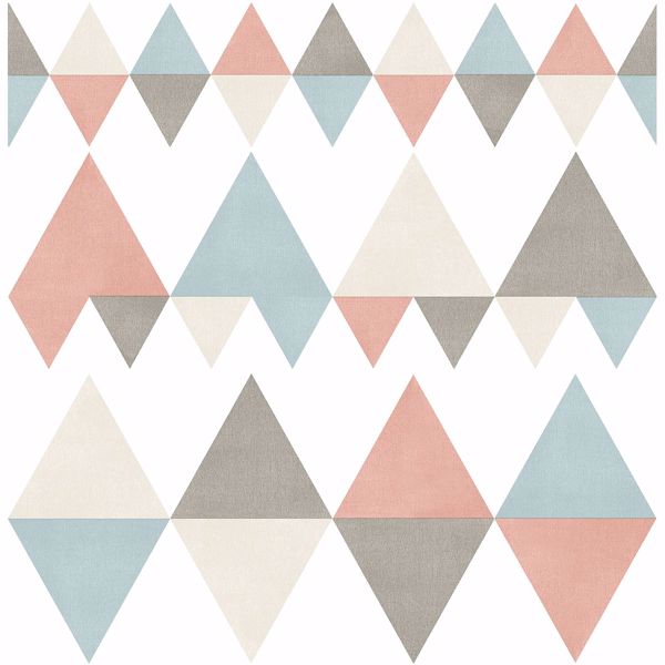 a street prints Trilogy Coral Geometric Wallpaper