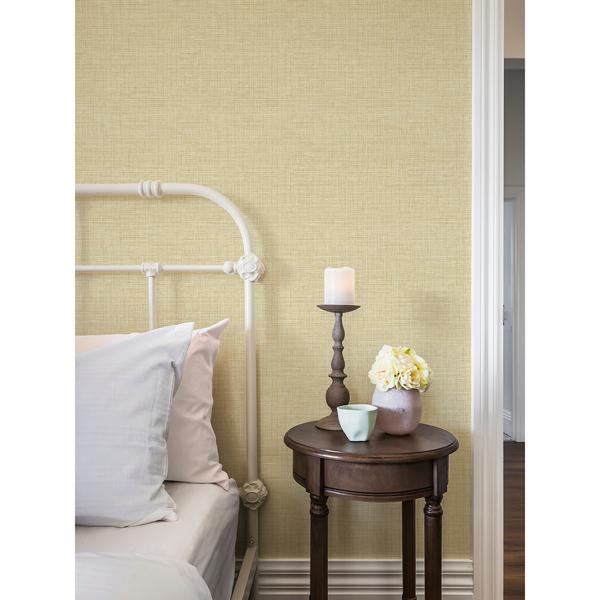 A Street Prints Tuckernuck Gold Linen Wallpaper