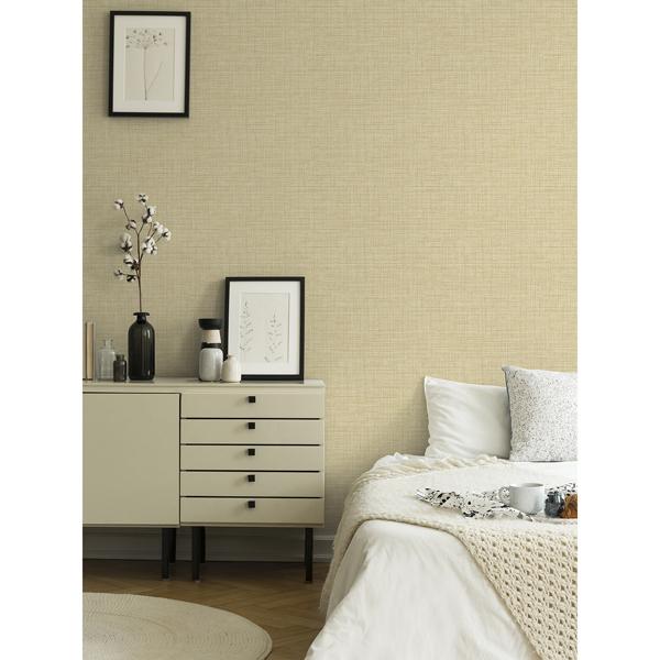 A Street Prints Tuckernuck Gold Linen Wallpaper