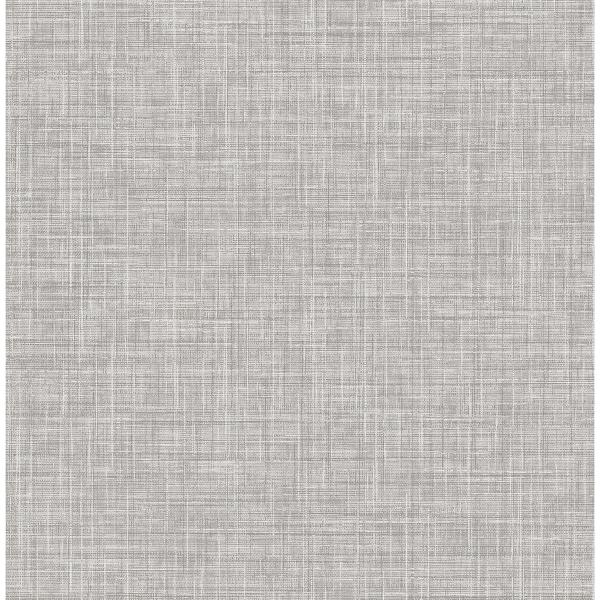 a street prints Tuckernuck Grey Linen Wallpaper