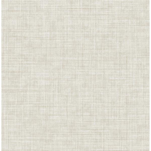 a street prints Tuckernuck Taupe Linen Wallpaper