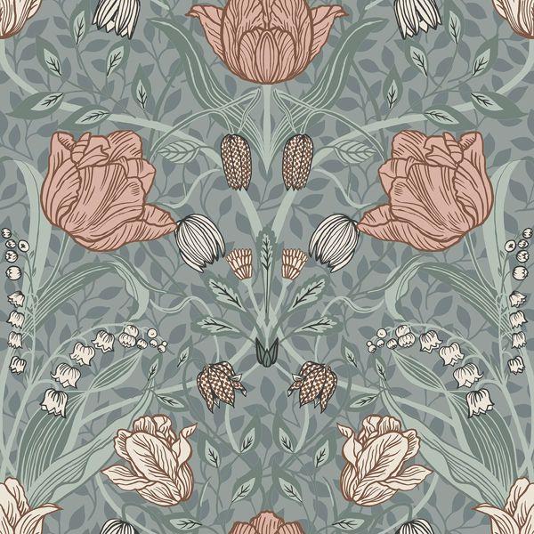 a street prints Tulipa Sage Floral Wallpaper