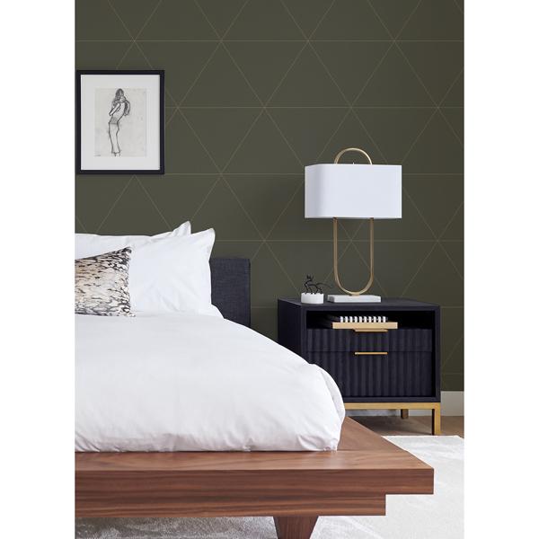 A Street Prints Twilight Grey Geometric Wallpaper