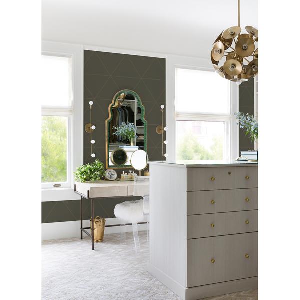 A Street Prints Twilight Grey Geometric Wallpaper