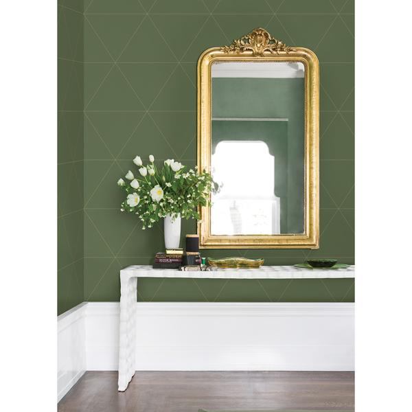 A Street Prints Twilight Moss Geometric Wallpaper