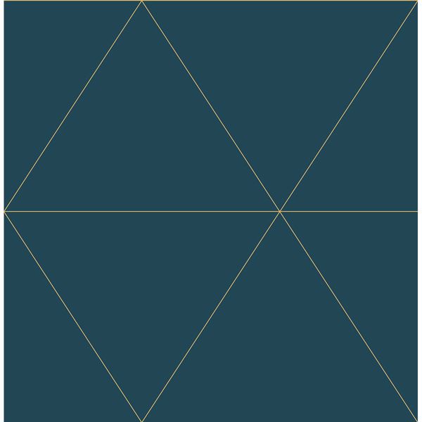 a street prints Twilight Teal Geometric Wallpaper
