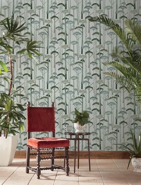 A Street Prints Unify Green Forest Wallpaper