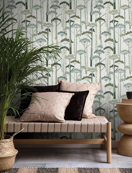 A Street Prints Unify Green Forest Wallpaper